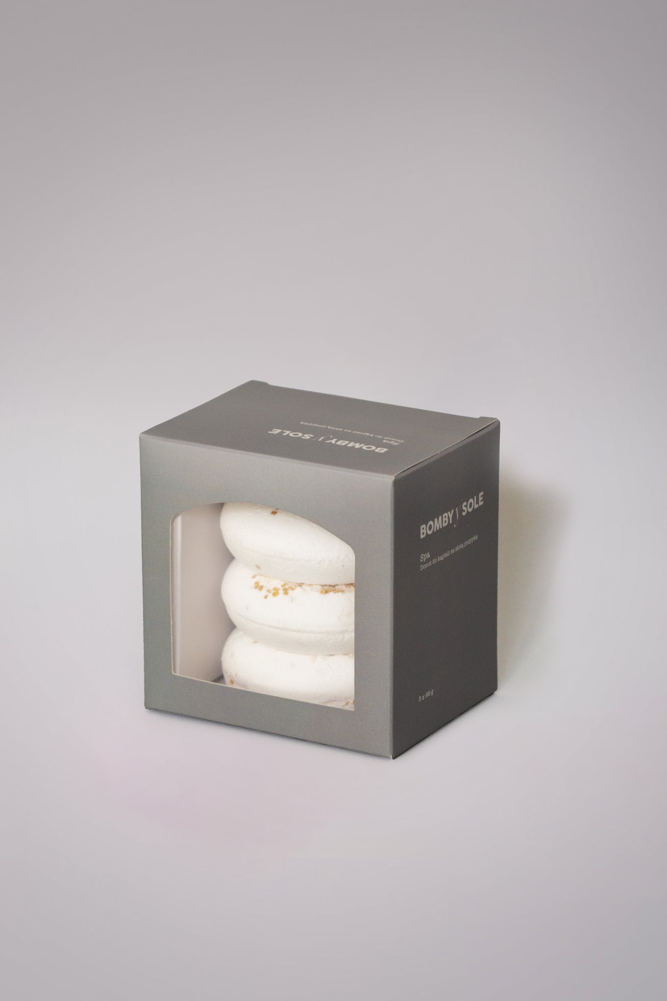 3x Donut biało-złoty