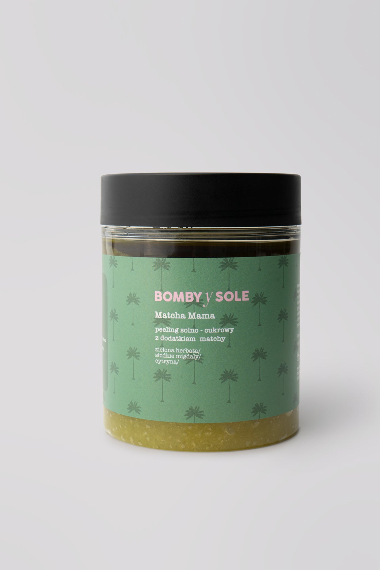 Peeling solno-cukrowy ze sproszkowaną matchą 500ml