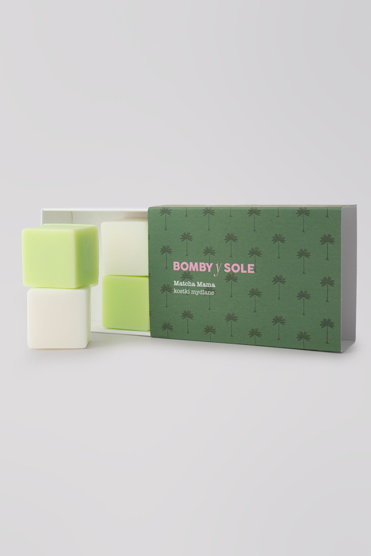 Kostki mydlane matcha
