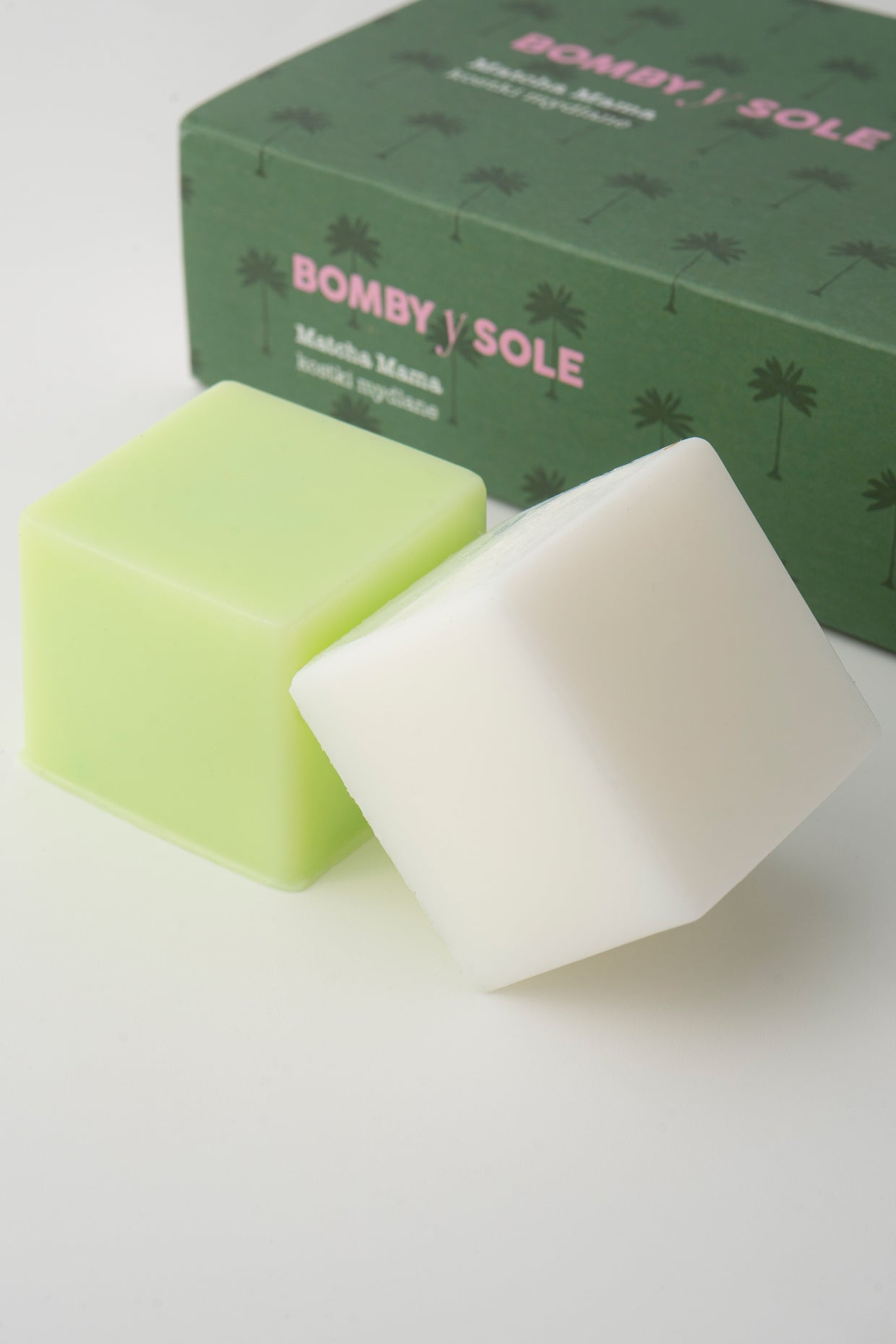 Kostki mydlane matcha