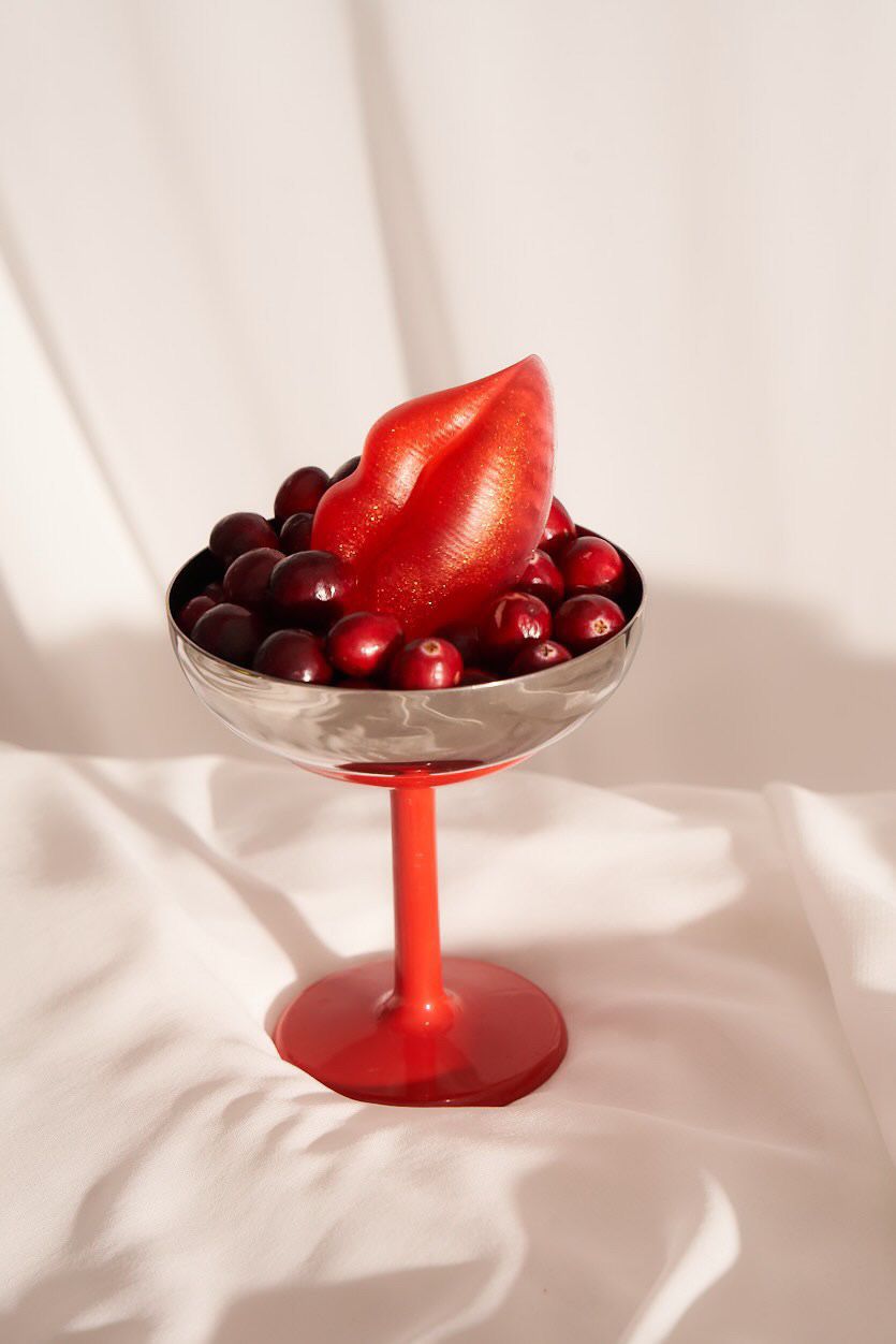 Usta czerwone Merry Kissmas  (mydło)