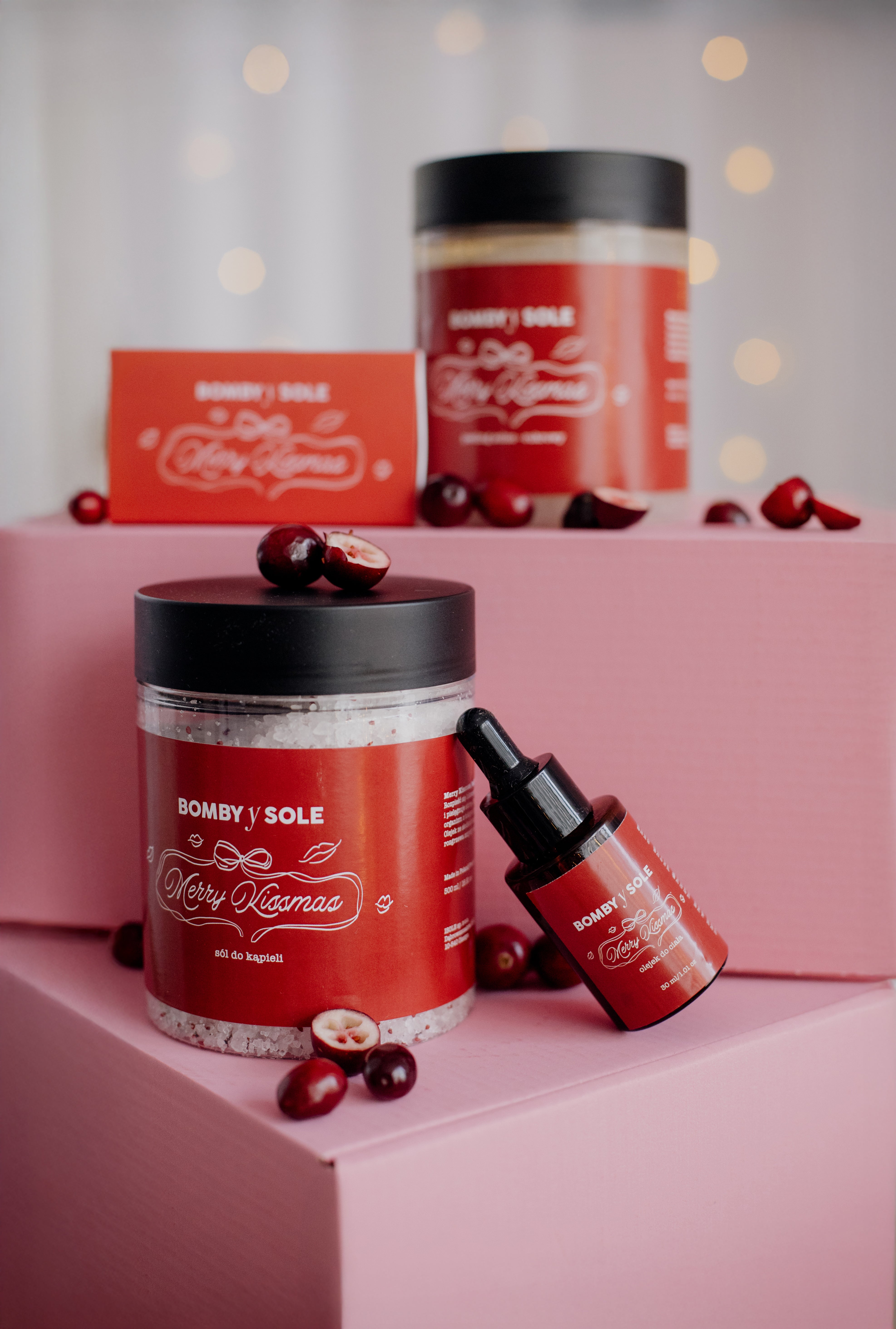Sól do kąpieli z żurawiną - Merry Kissmas limitowana edycja świąteczna
