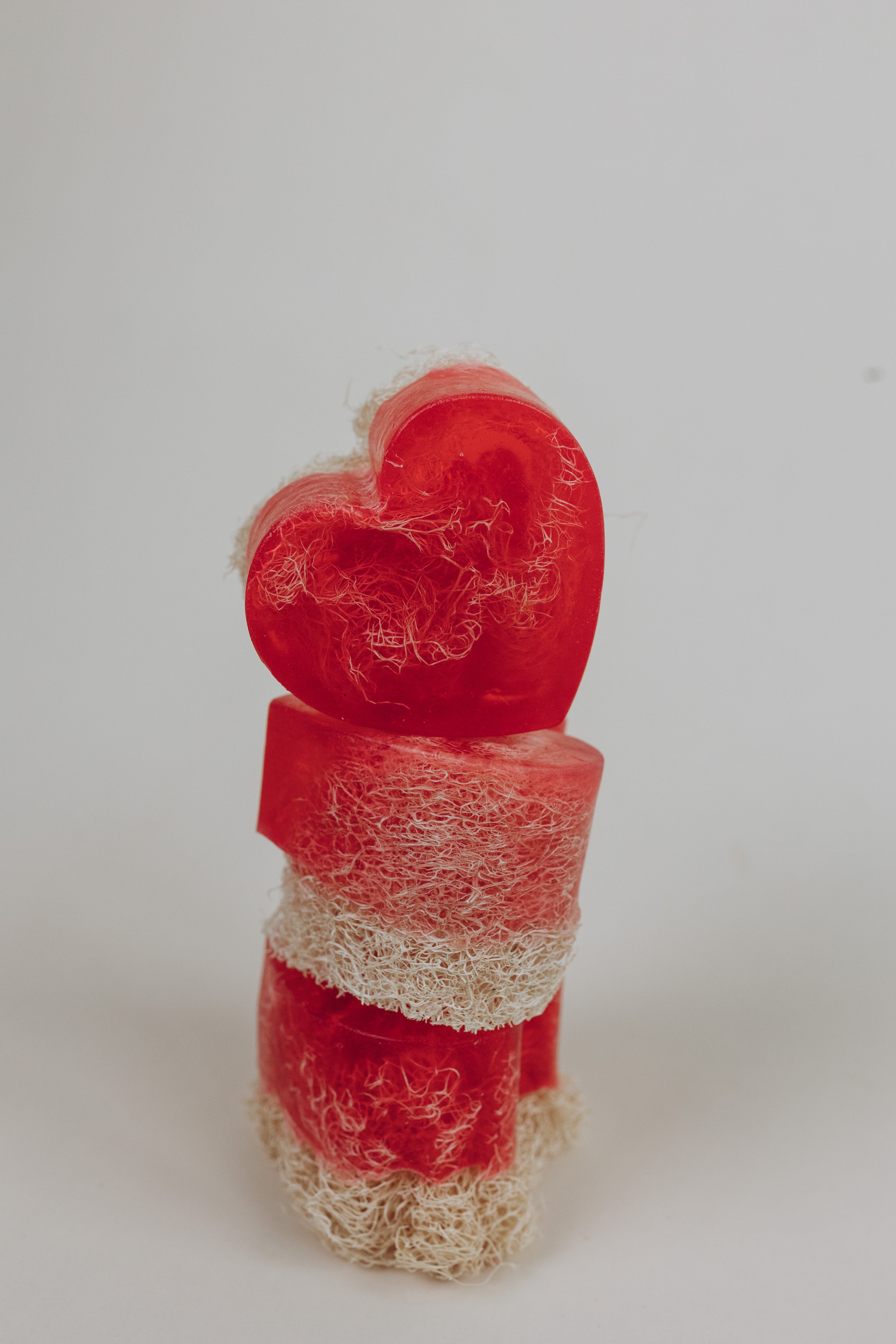 Mydło do masażu Serce z gąbką